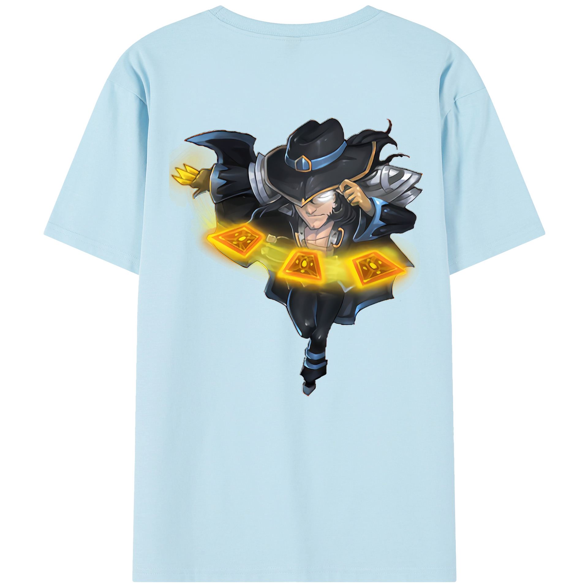 リーグ・オブ・レジェンド League of Legends LOL 綿100％半袖Tシャツ（背面プリント）